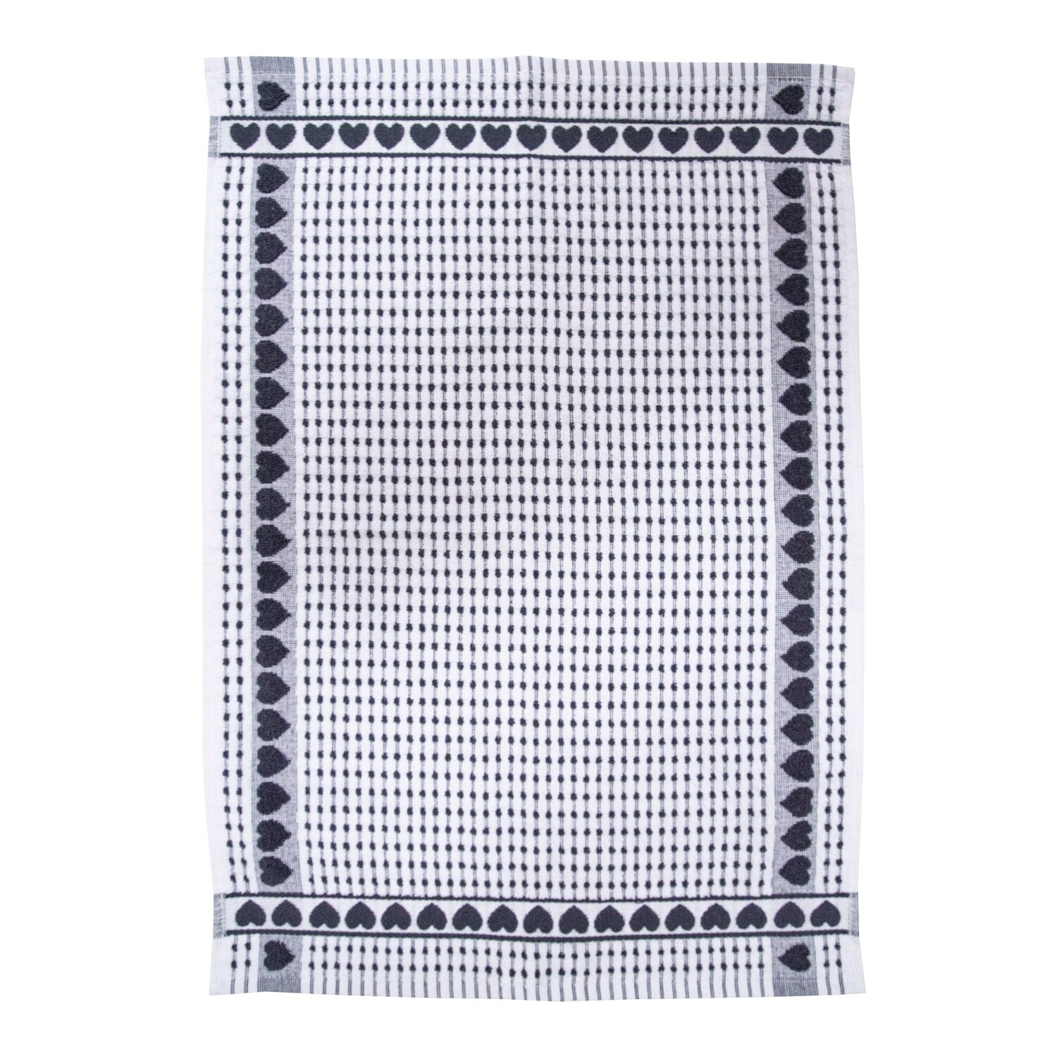 

Махровое полотенце из египетского хлопка - Little Hearts Daunex, цвет Antracite