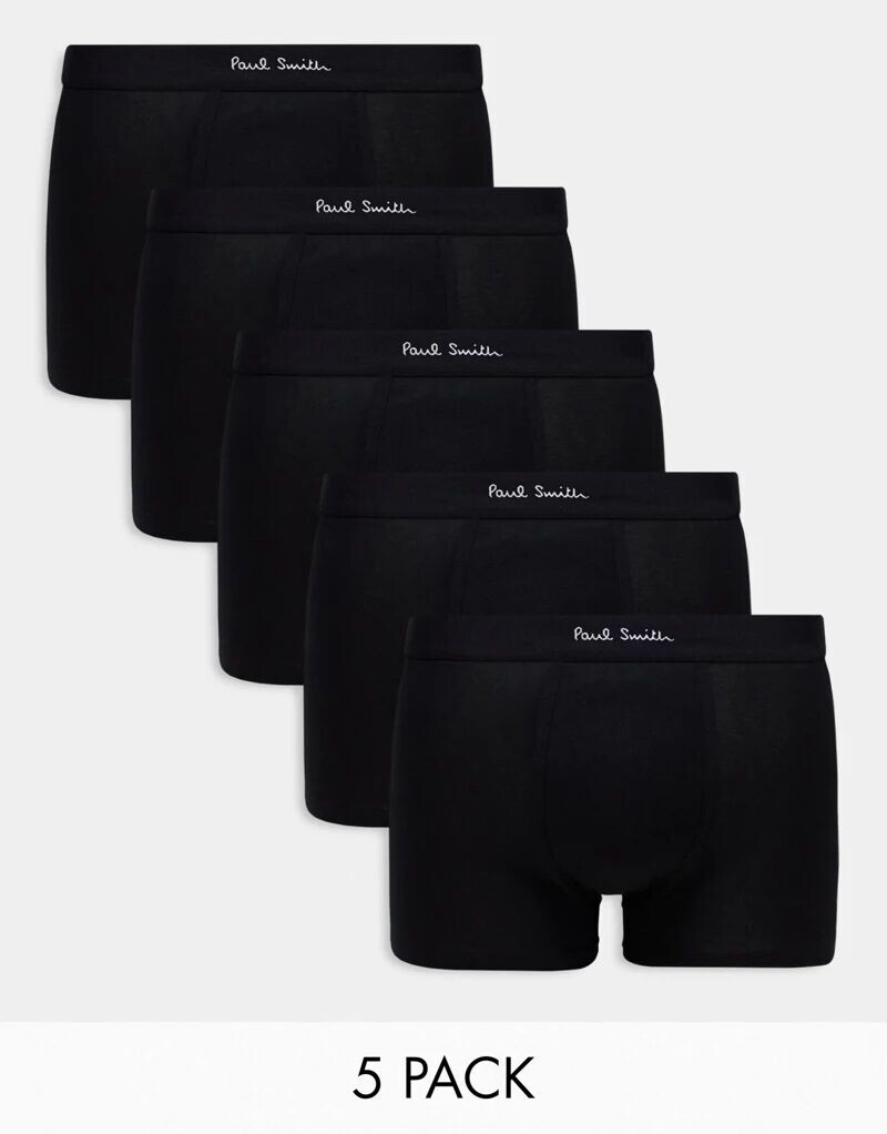 

Набор из пяти черных плавок Paul Smith с логотипом на поясе PS Paul Smith