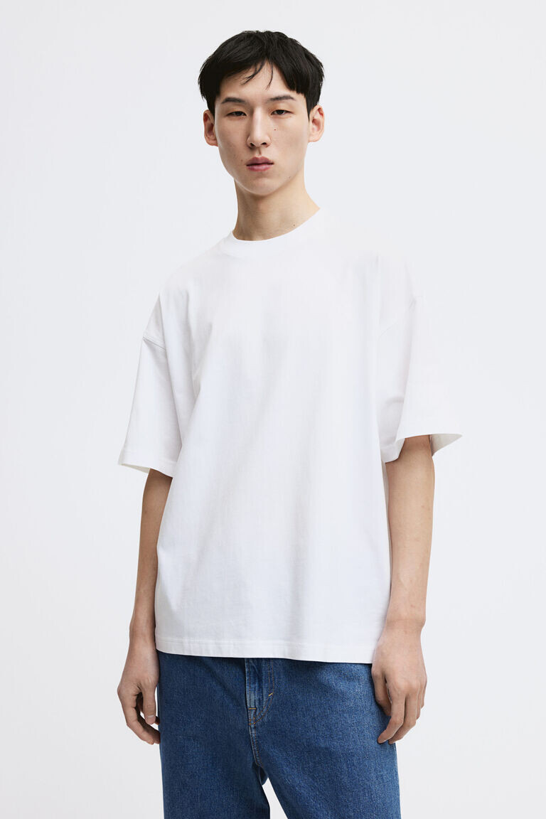 

Футболка оверсайз H&M, белый