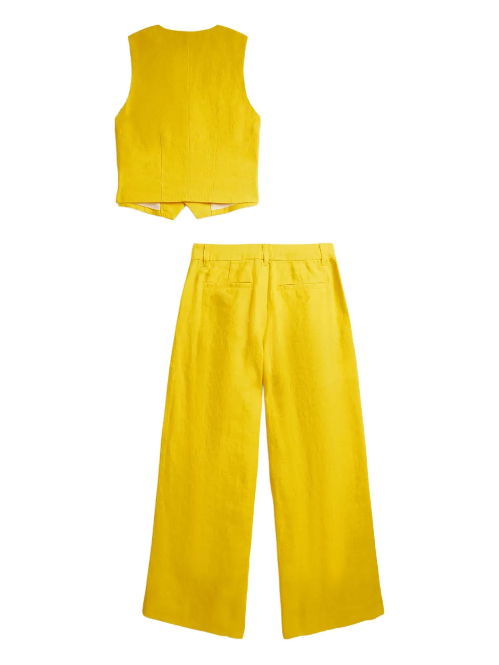 Комплект из топа и брюк Polo Ralph Lauren Kids, желтый — фото 2