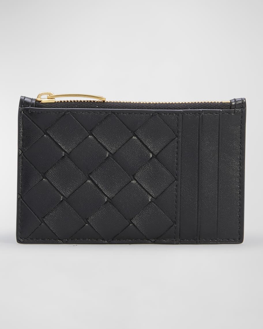

Визитница Intrecciato Napa на молнии Bottega Veneta