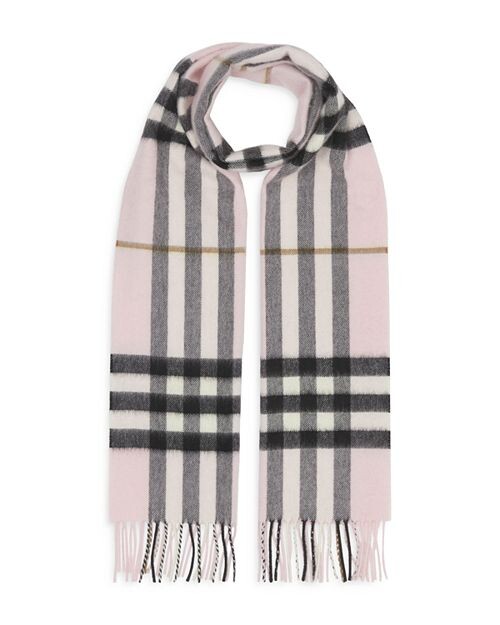 

Кашемировый шарф в клетку Giant Check Burberry, цвет Pink