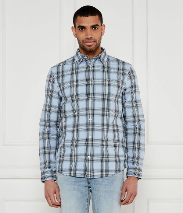 

Рубашка мужская Tommy Jeans в клетку, синий