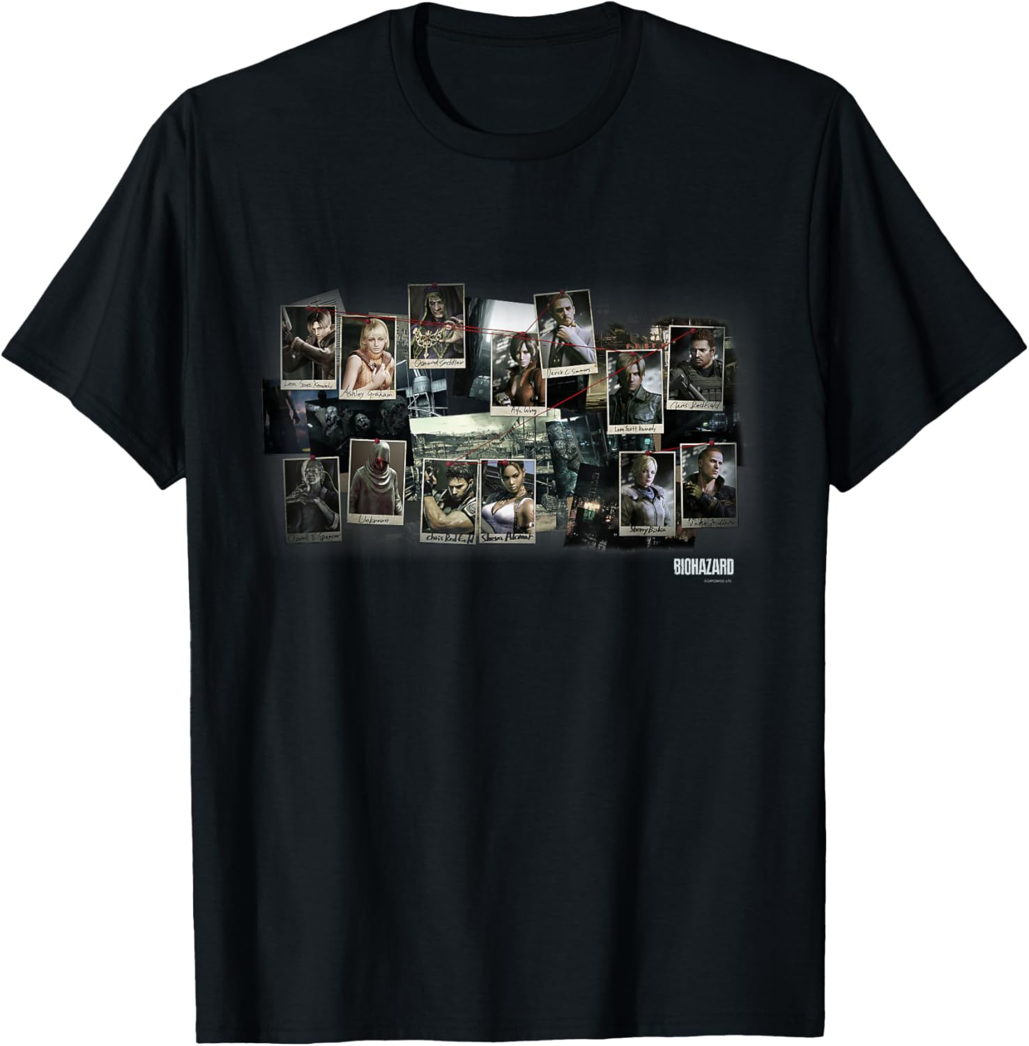 

Футболка с надписью BIOHAZARD 4,5,6, черная Capcom