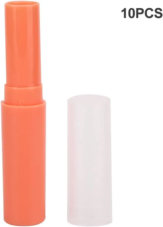 Пустые тюбики для бальзама для губ, 10 шт. Pilipane, 06# Lipstick Tube [Orange] — фото 3