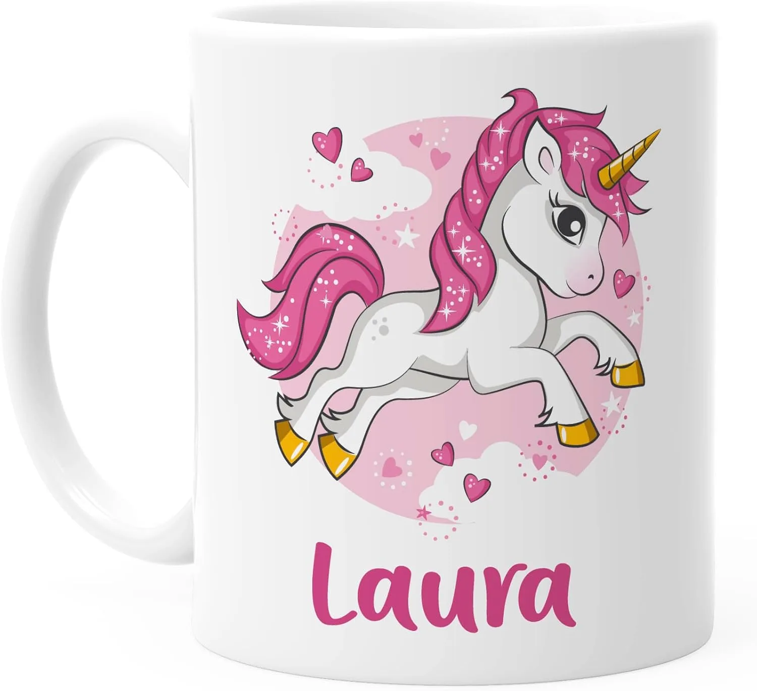Детская кружка пластиковая Unicorn с именем для детей SpecialMe — фото 2