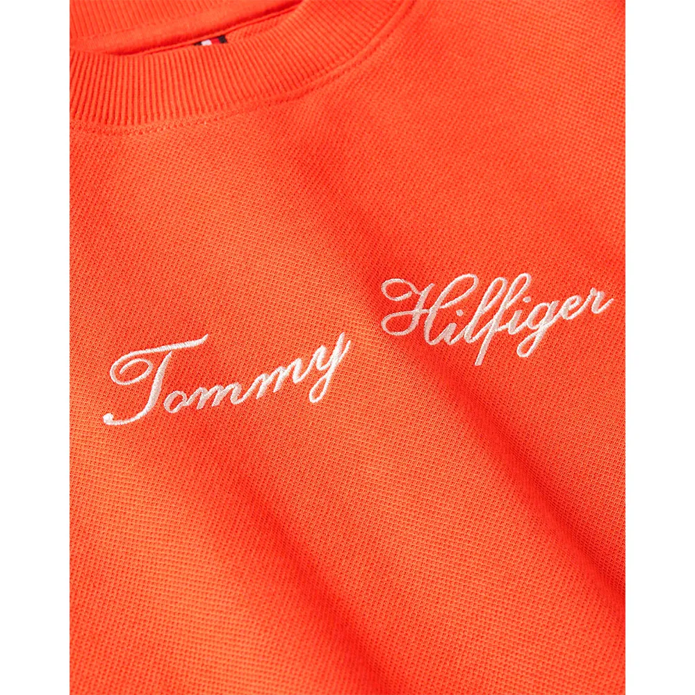 Толстовка Tommy Hilfiger Script Regular Fit, оранжевый — фото 3