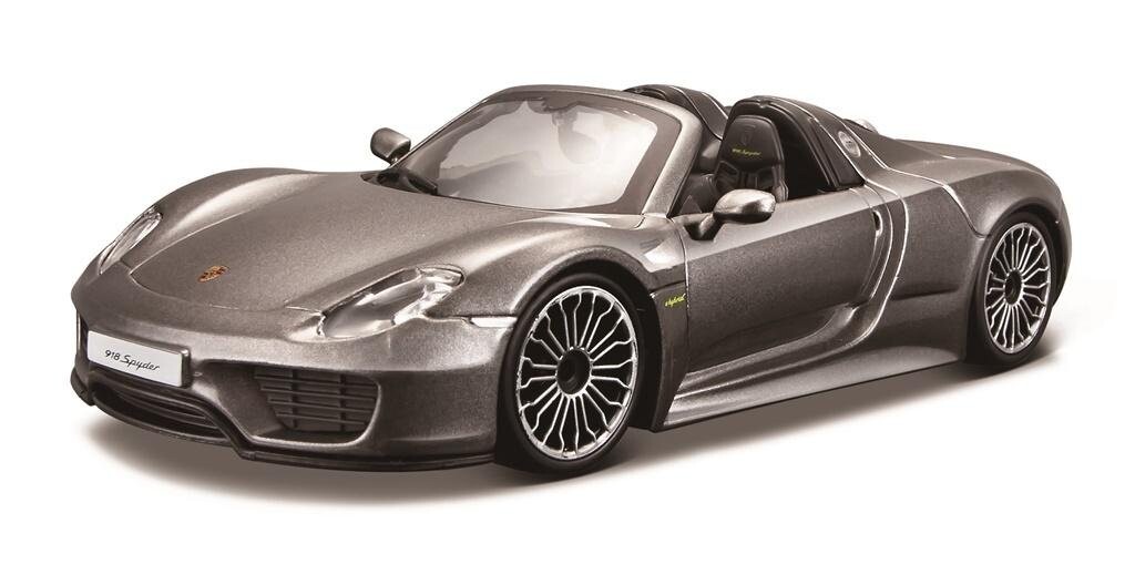 

BBurago, Porsche 918 Spyder 1:24 серый BBURAGO (GXP-623156)