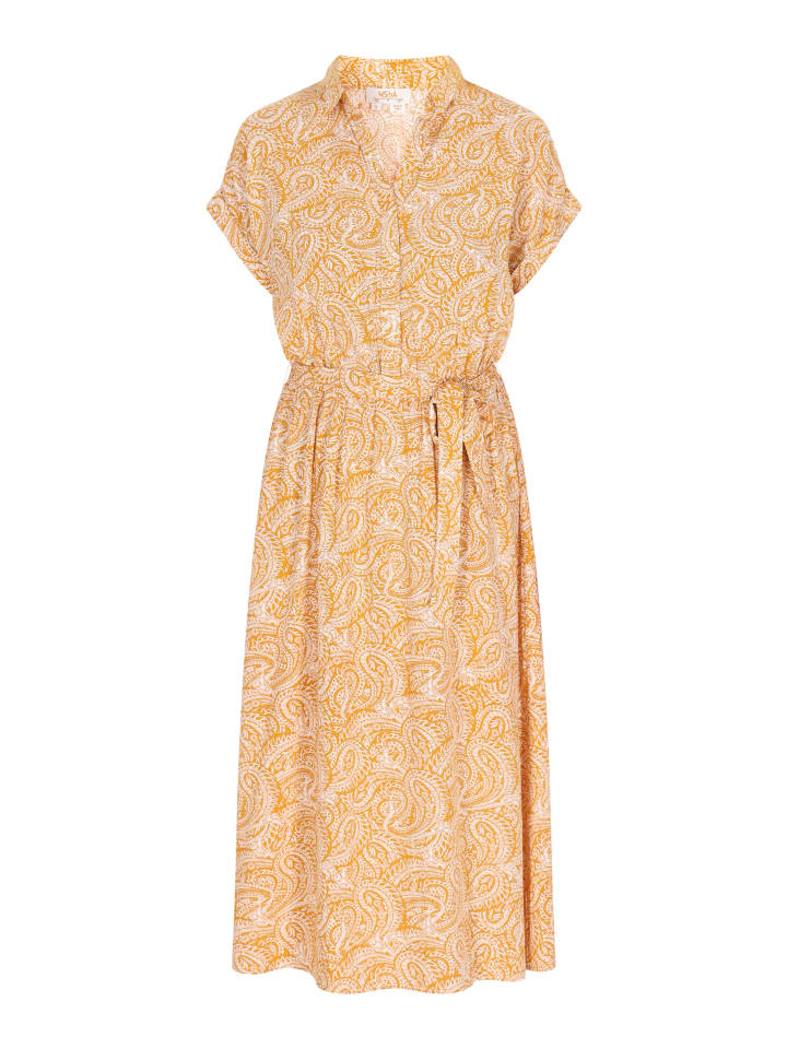 

Usha FESTIVAL Женское платье желтого и белого цвета