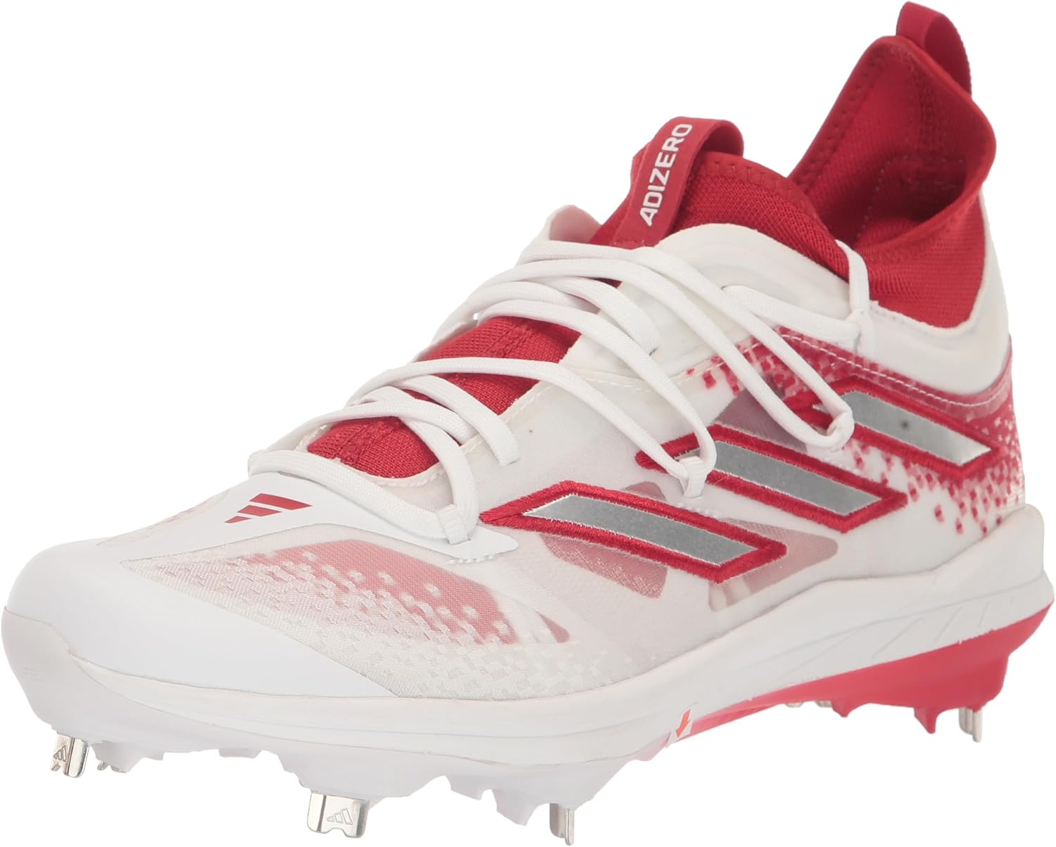 

Мужские бутсы Adidas Adizero Afterburner Nwv, белый/красный