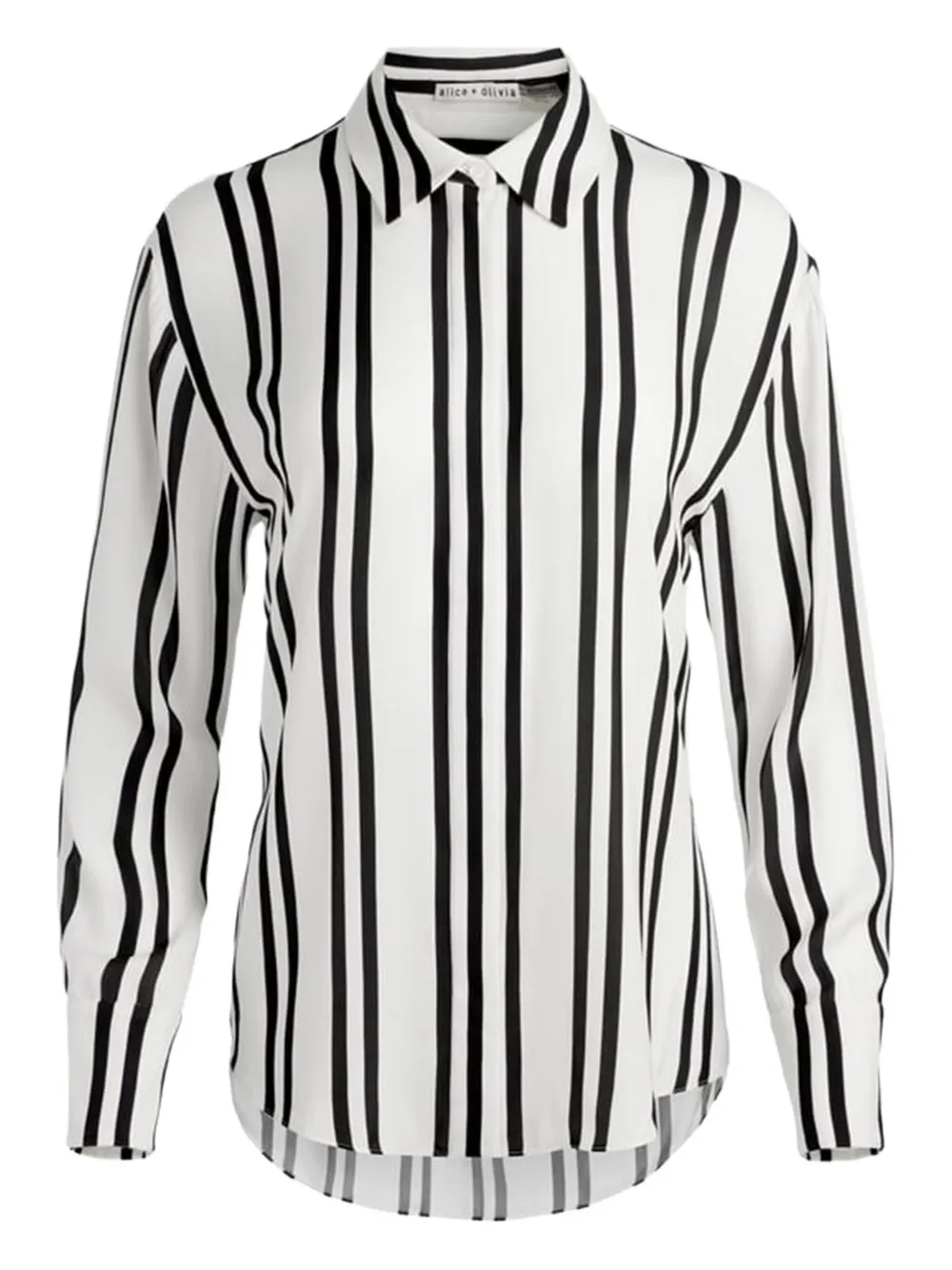 

Рубашка в полоску alice + olivia, белый