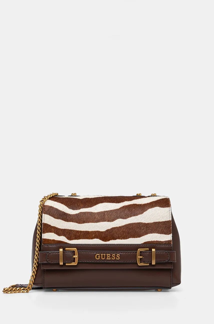 

Кожаная сумка Guess SESTRI, коричневый