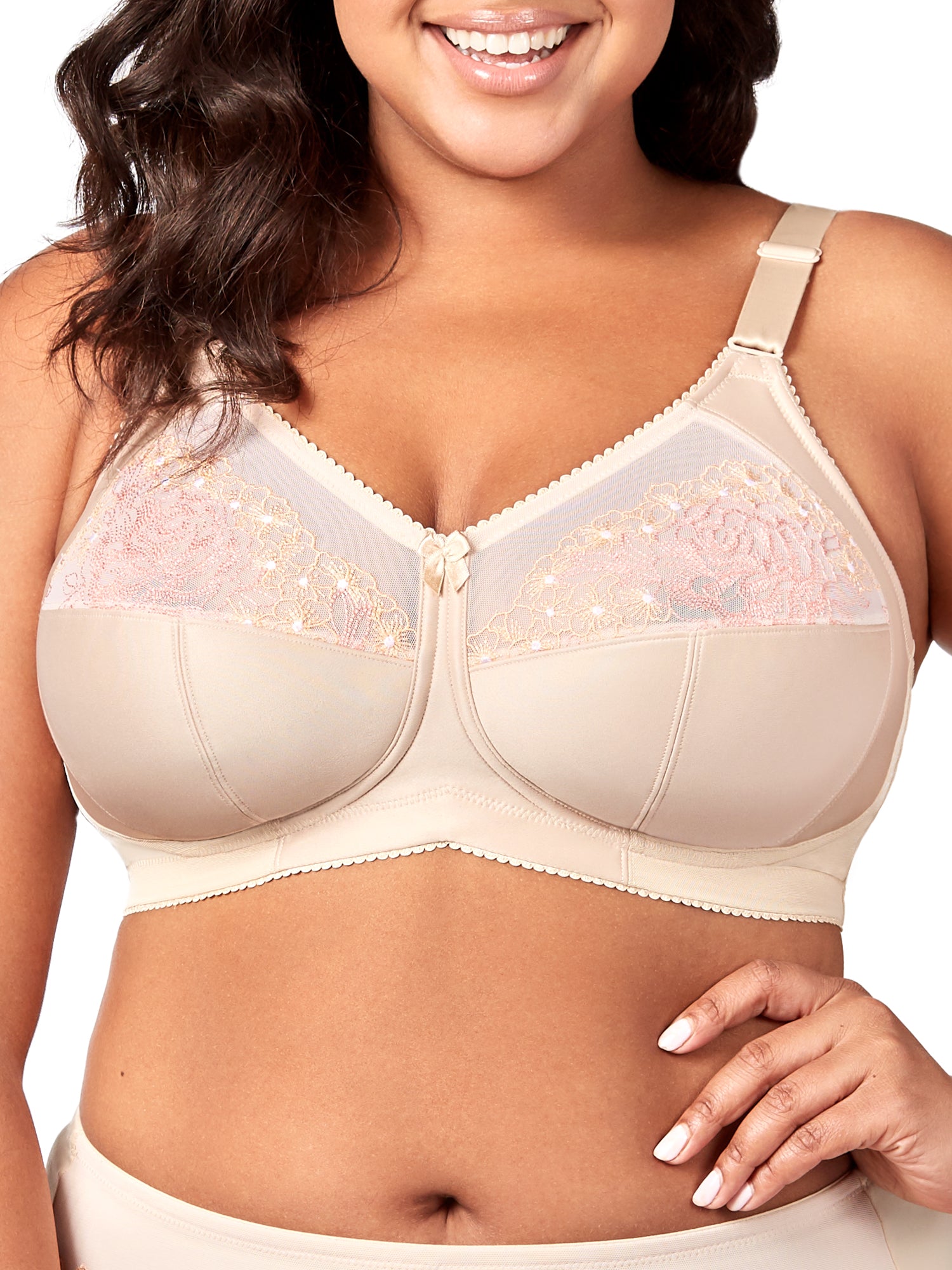 

Бюстгальтер без косточек Elila Women's Blossom Swiss Embroidered