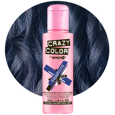 

Крем-краска для волос CRAZY COLOR № 72 - Сапфир - 100 мл