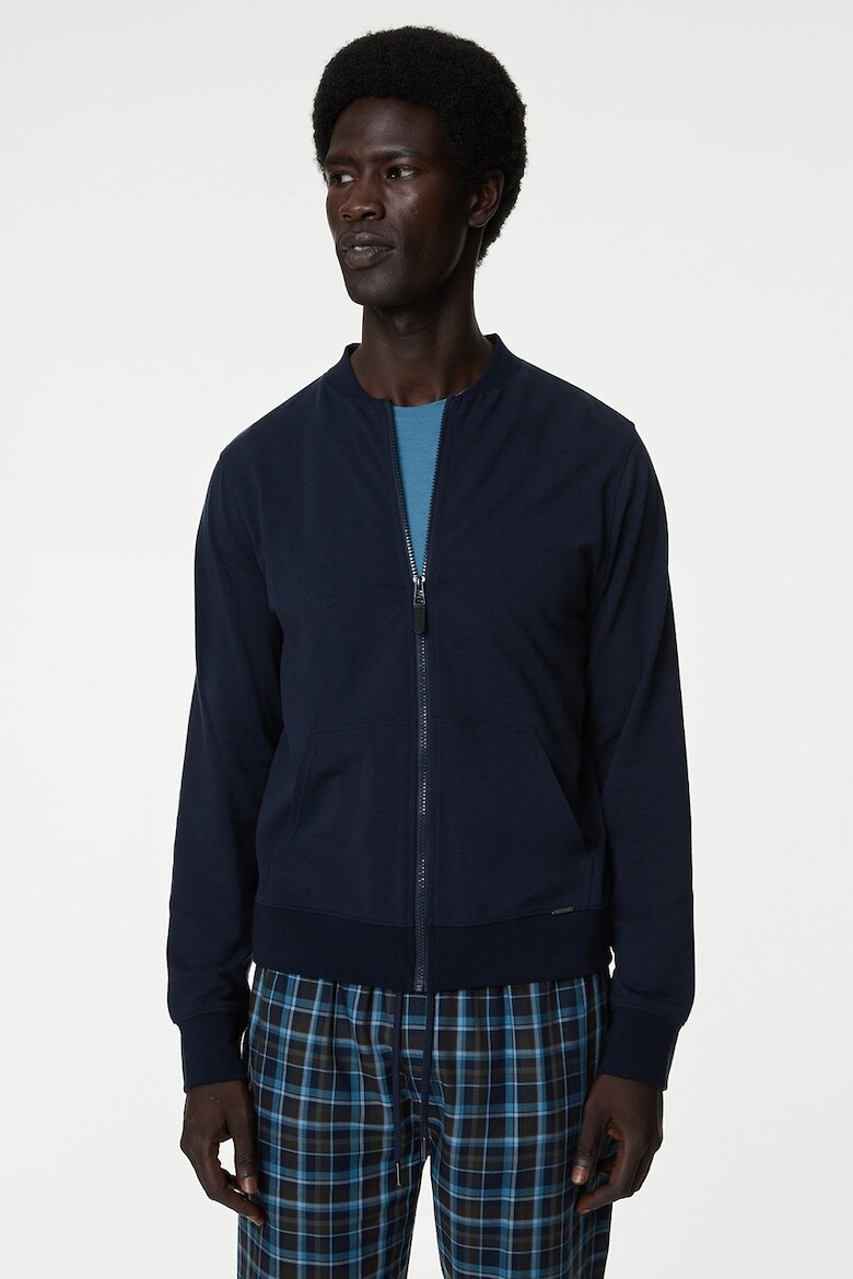 

Пижамный топ на молнии Marks & Spencer, синий