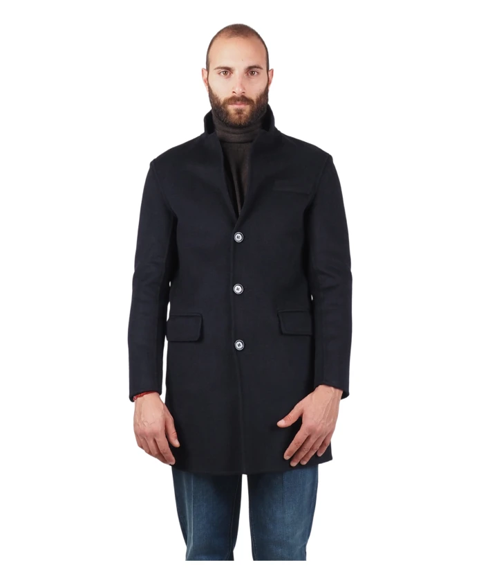 

Пальто из синей шерстяной смеси gioele At.P.Co, синий