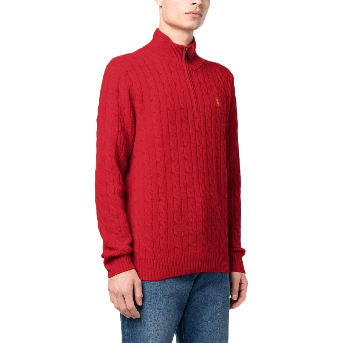 Polo Ralph Lauren Красный кашемировый свитер мужской SS23 — фото 4