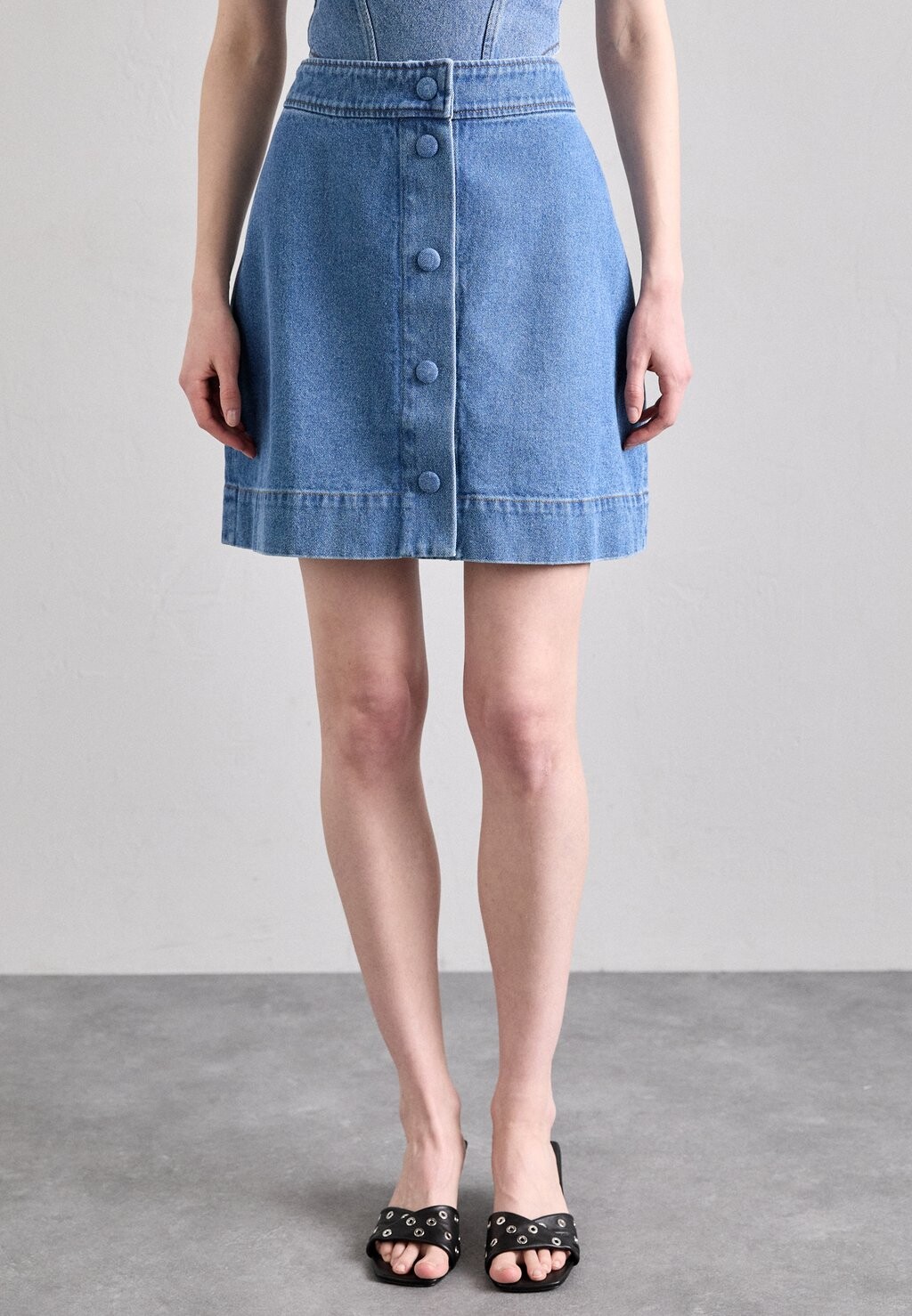 

Джинсовая юбка JOHANNE SKIRT Fête Impériale, синий деним