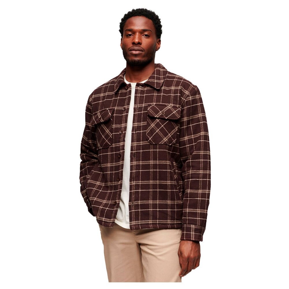 

Рубашка Superdry Surplus Check, коричневый