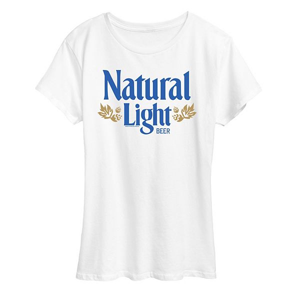 

Женская футболка с винтажным логотипом Natural Light Beer Licensed Character, White, Белый, Женская футболка с винтажным логотипом Natural Light Beer Licensed Character, White