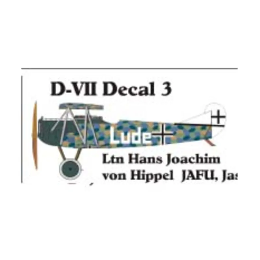 

Набор наклеек Fokker D-VII 3 (1:144), Decals - Central Powers (Reviresco)