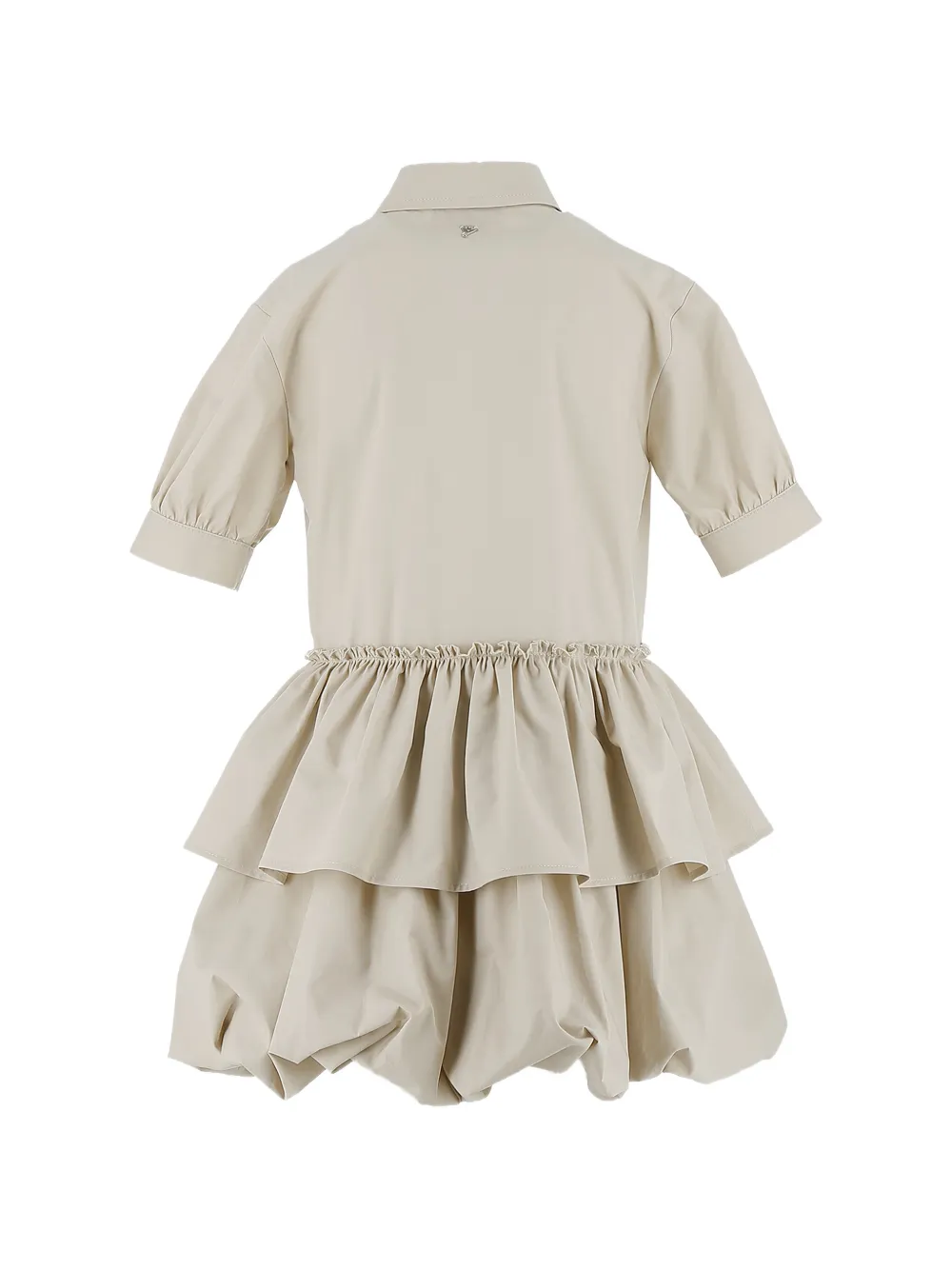 Платье с оборками и ярусами Dondup Kids, бежевый — фото 2