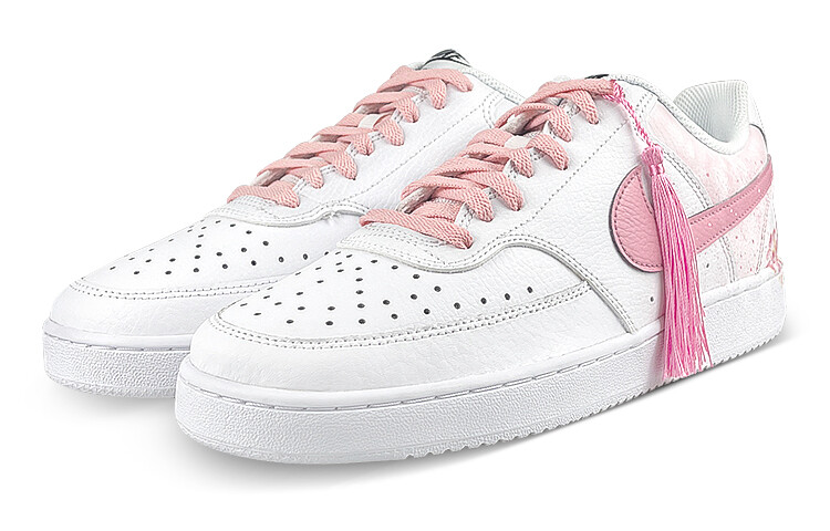 

Кроссовки Nike Court Vision 1 Skateboard Shoes Men Low-Top White Pink