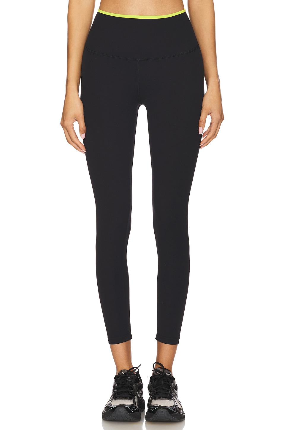 

Easton rigor высокая талия 7/8 леггинсы Splits59, black & chartreuse