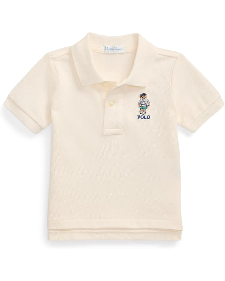 

Поло Polo Ralph Lauren Kids Polo Bear Cotton Mesh Polo Shirt, цвет Nevis Bear