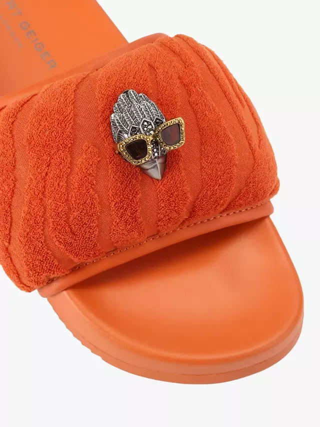 Сандалии Eagle Puff Slider, оранжевые Kurt Geiger London — фото 4