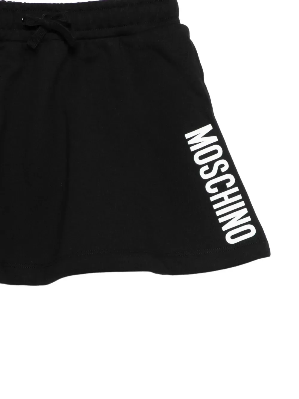 А-образная юбка с принтом логотипа Moschino Kids, черный — фото 3
