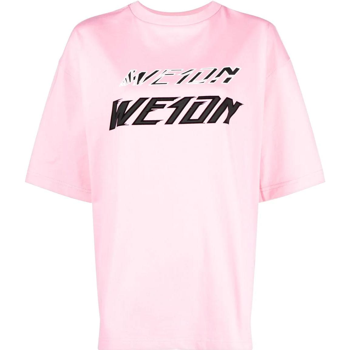 

We11Done Футболки унисекс, розовые, с круглым вырезом, умеренно прямой крой, Розовый, We11Done Футболки унисекс, розовые, с круглым вырезом, умеренно прямой крой