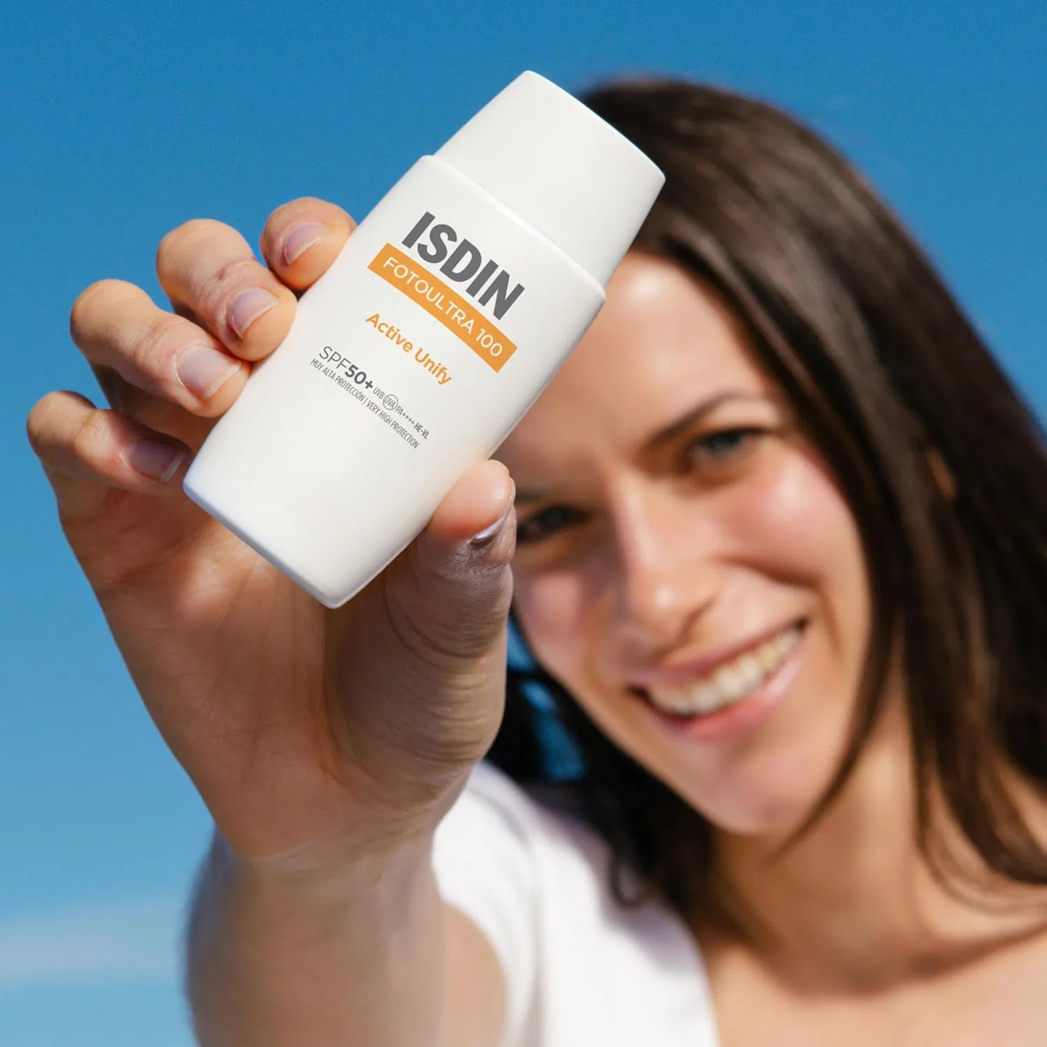 Солнцезащитный флюид для лица «Foto Ultra 100 Active Unify Fusion Fluid SPF 100» 50 мл от ISDIN Isdin — фото 2