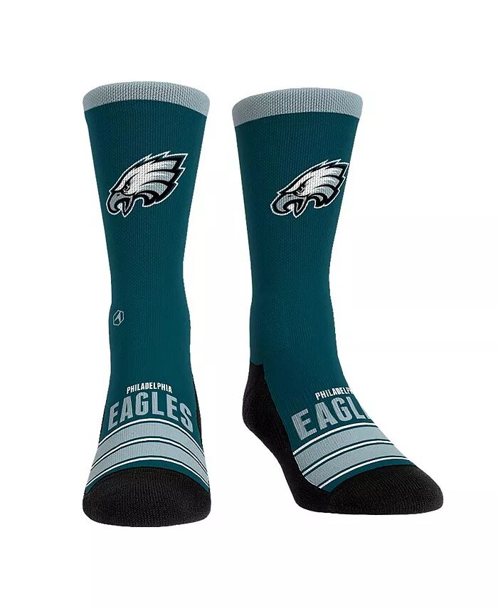 

Носки Rock Em' мужские и женские Philadelphia Eagles Gametime Stripe Crew Rock 'Em