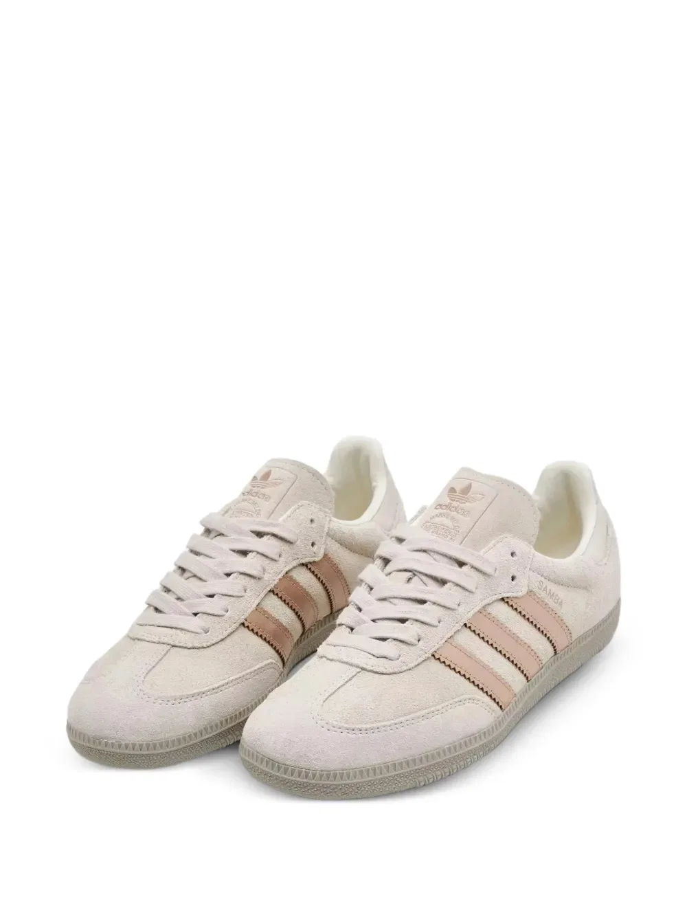 Кроссовки Samba с металлизированными полосками Adidas, нейтральный — фото 2