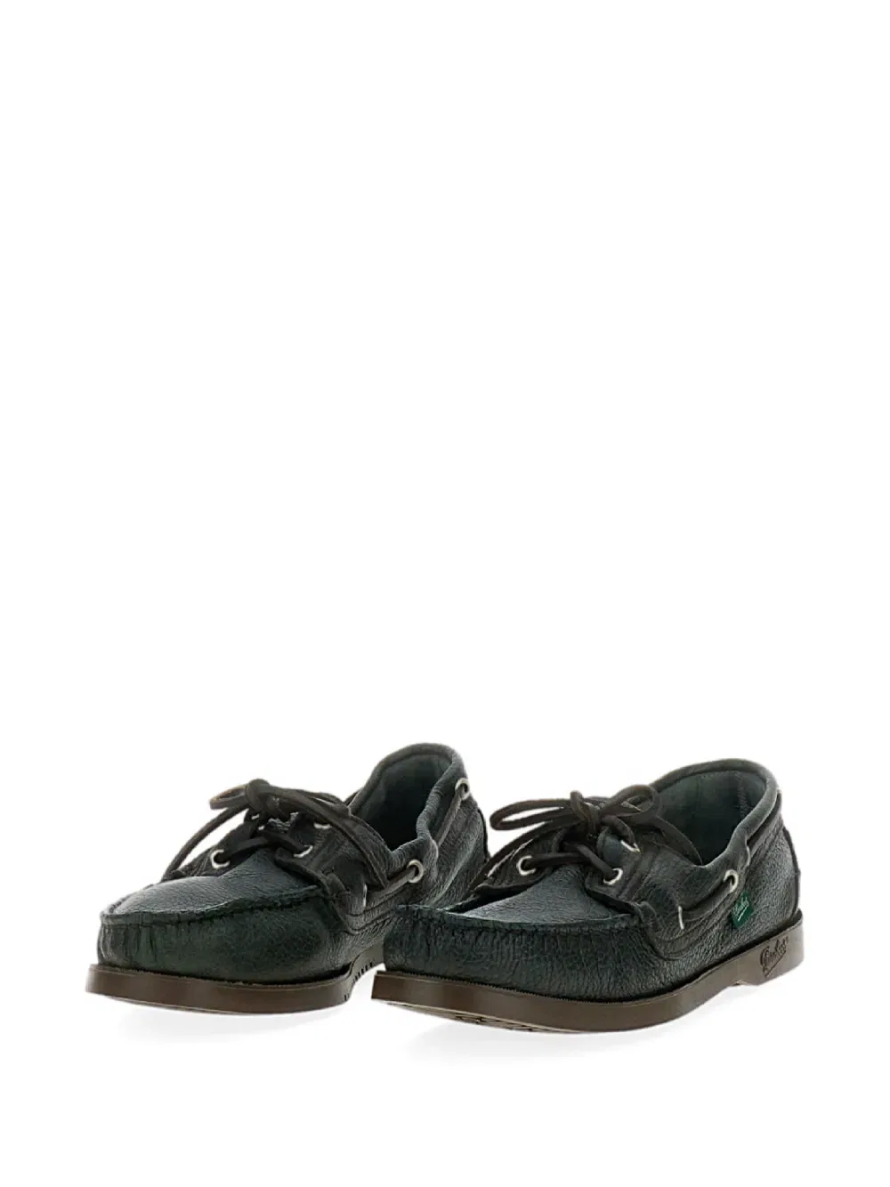 Кожаные лодочные туфли Barth Paraboot, зеленый — фото 2