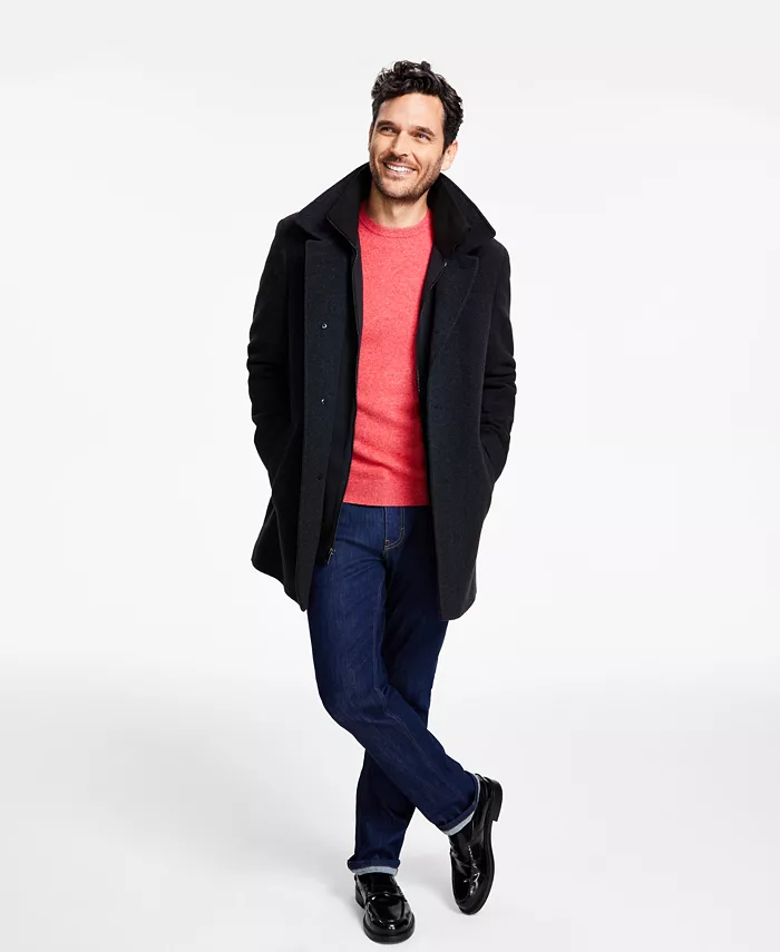 

Мужское шерстяное пальто Coleman Calvin Klein, серый