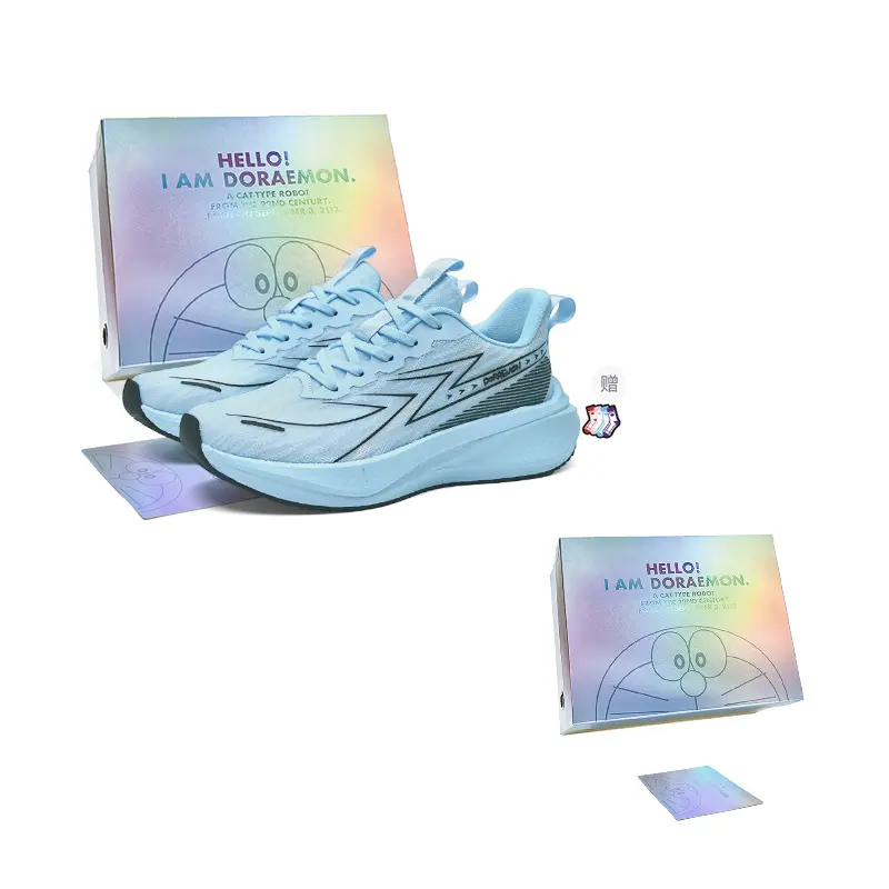 

Doraemon Дораэмон Низкие кроссовки для бега унисекс — муссовый синий [Коробка] + Модные носки, цвет Mousse Blue[Box]+Trendy Socks