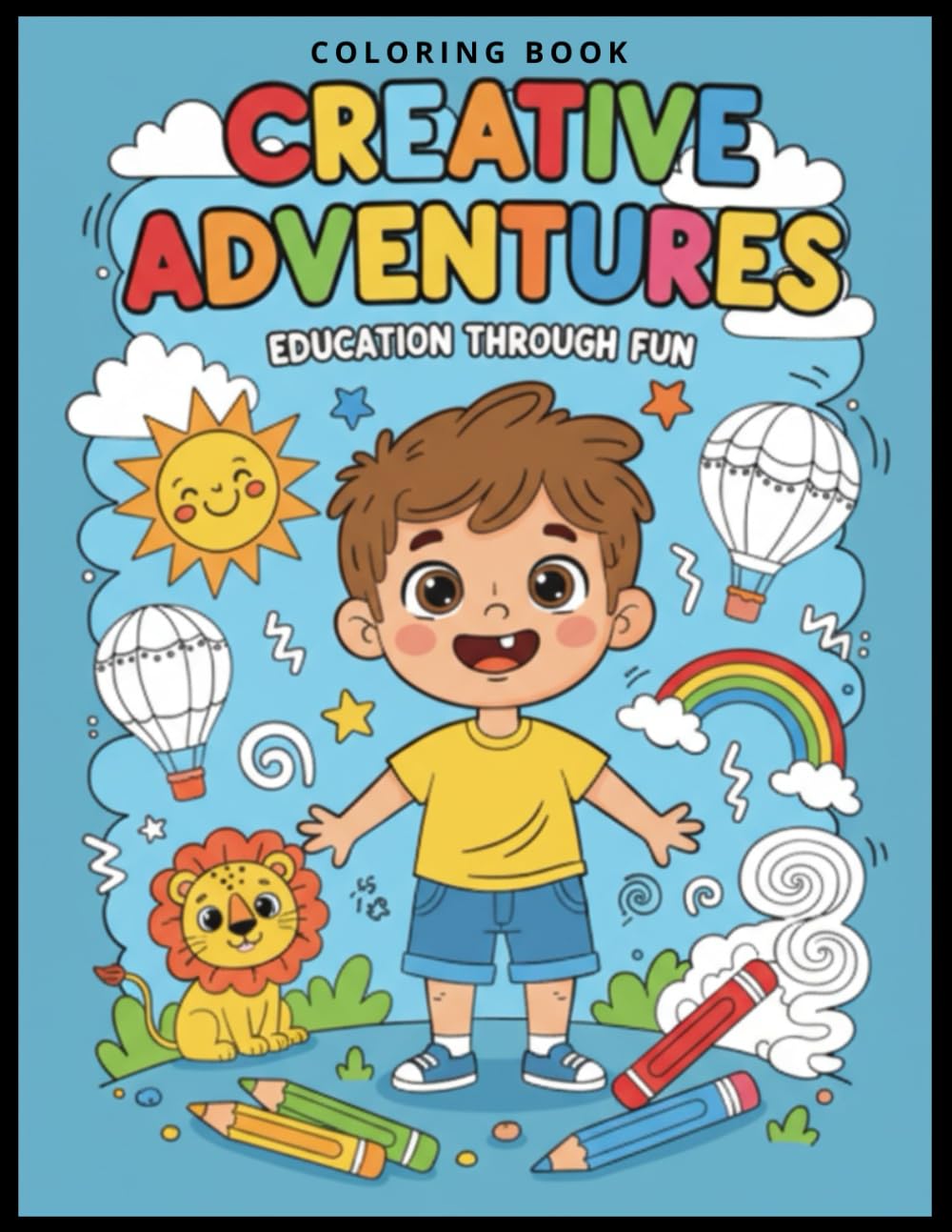 

Creative adventures: Coloring book for kids / First coloring book for 4 year old boy (Independently published)