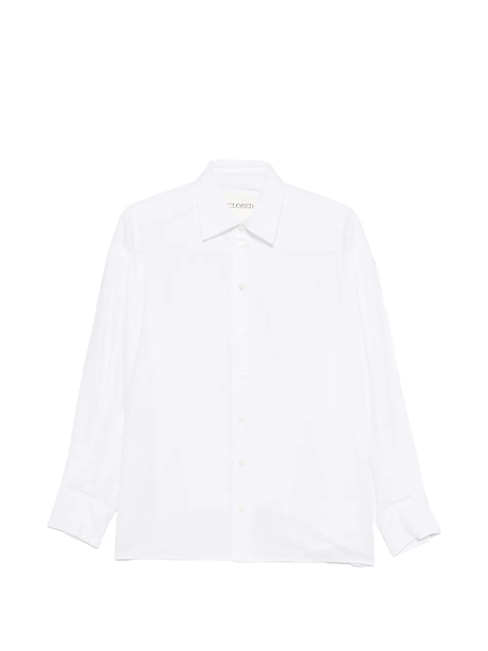 

Хлопковая белая рубашка Closed, белый