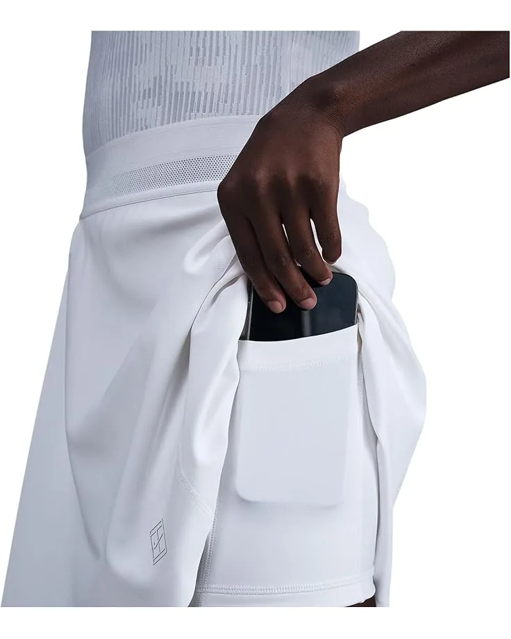 Юбка Nike Court Ace Advantage Dri-FIT Tennis Skirt, White/White — фото 4