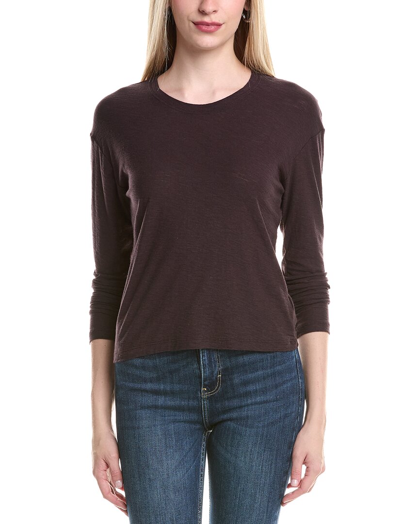 

Футболка Джеймса Перса свободного кроя James Perse, фиолетовый