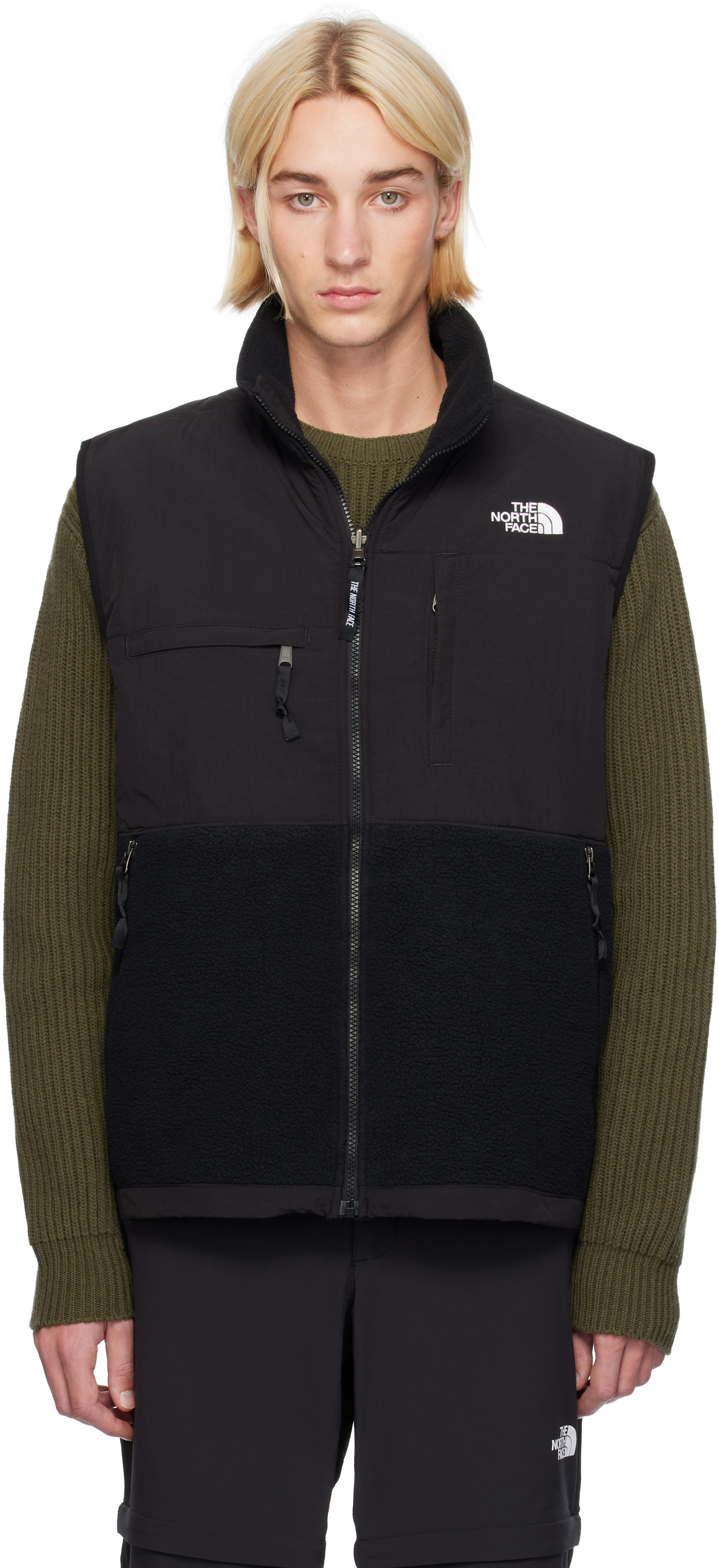 

Черный ретро жилет Denali The North Face