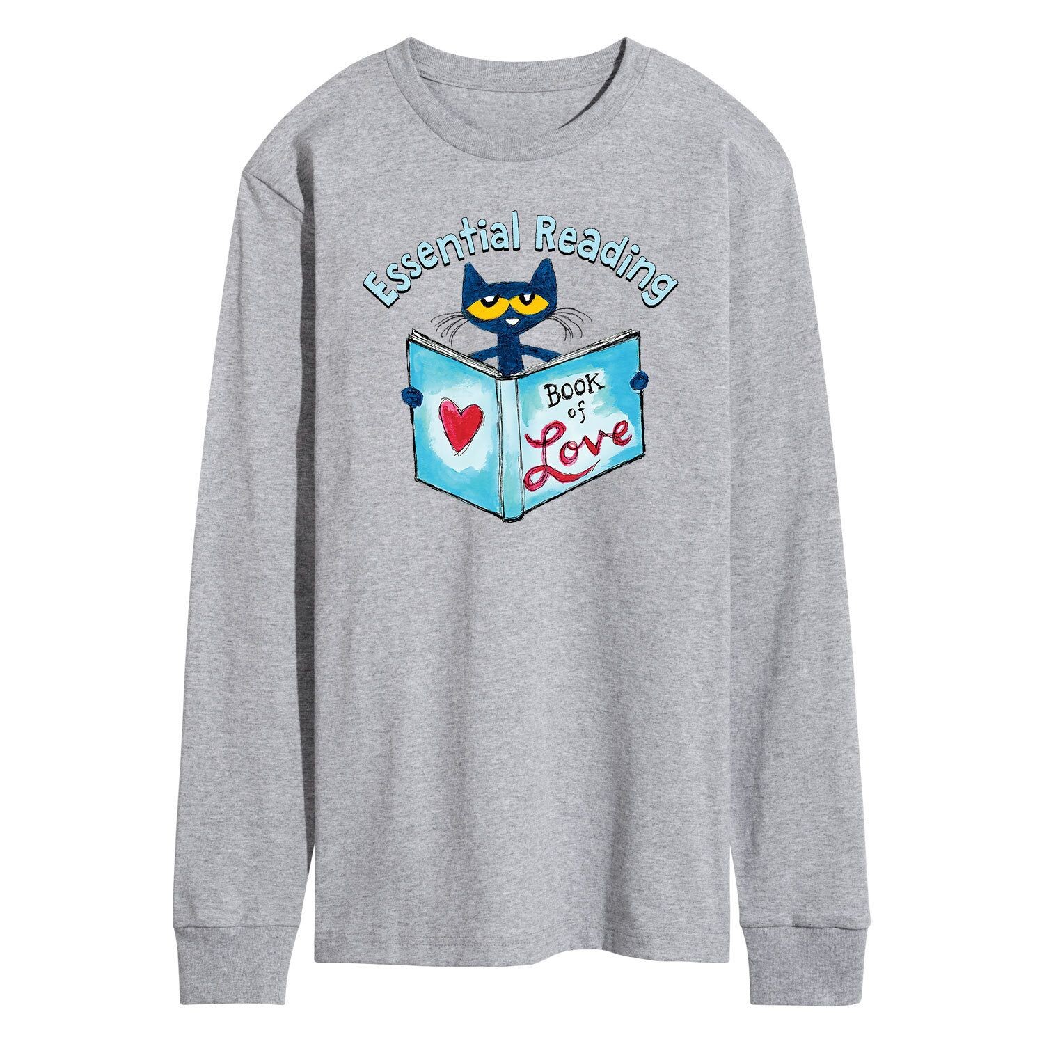 

Мужская футболка с длинными рукавами Pete the Cat Book Licensed Character
