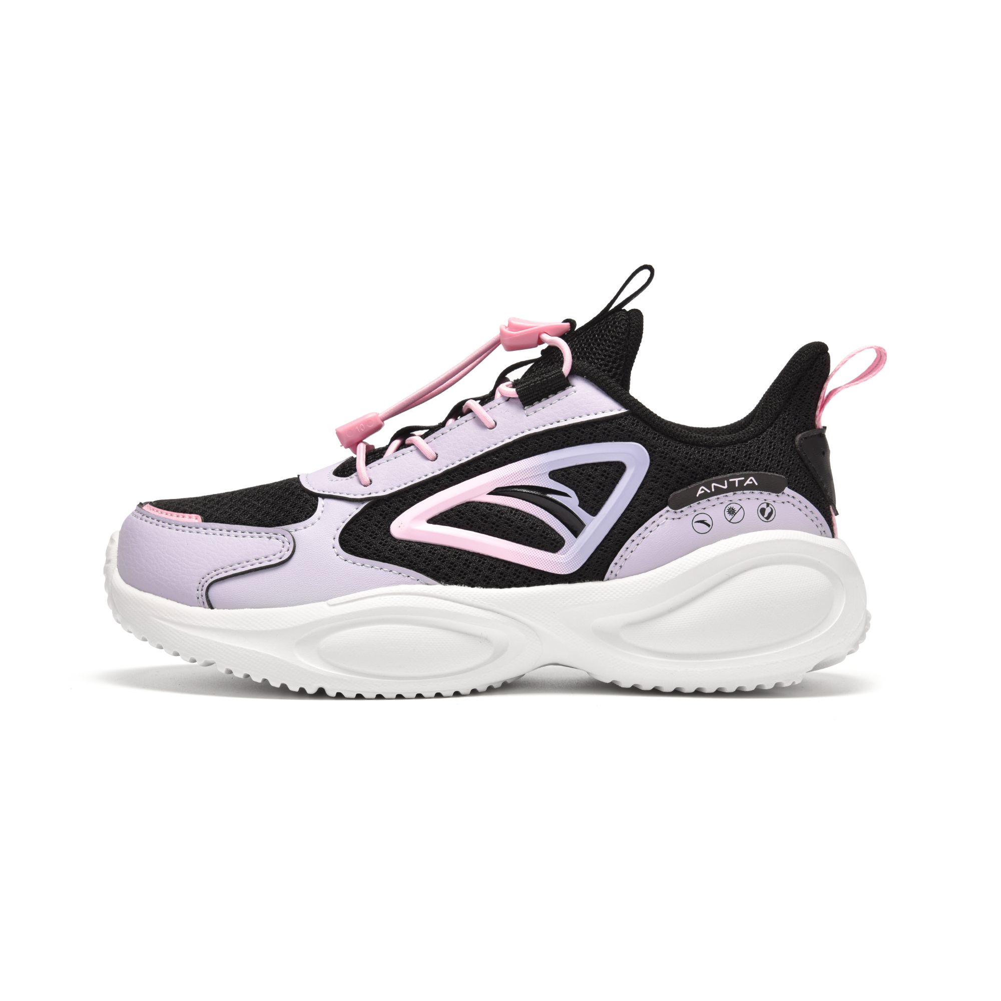 

Детские беговые кроссовки Teenagers Antakids, черный/светло-фиолетовый