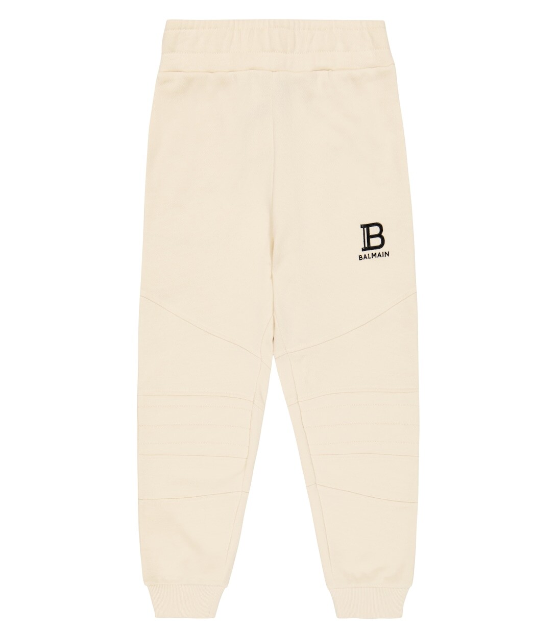 

Хлопковые спортивные штаны с логотипом Balmain, бежевый
