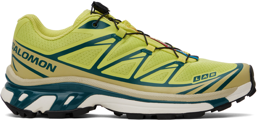 

Зеленые кроссовки XT-6 Salomon, Sunny lime/Southern moss/Atlantic deep