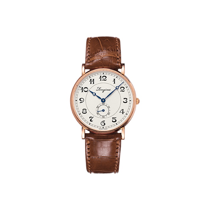 

LONGINES Часы Classic Vintage Automatic Mechanical Movement Men's Watch 38.5*7mm White Dial 18K Rose Gold Watch Case