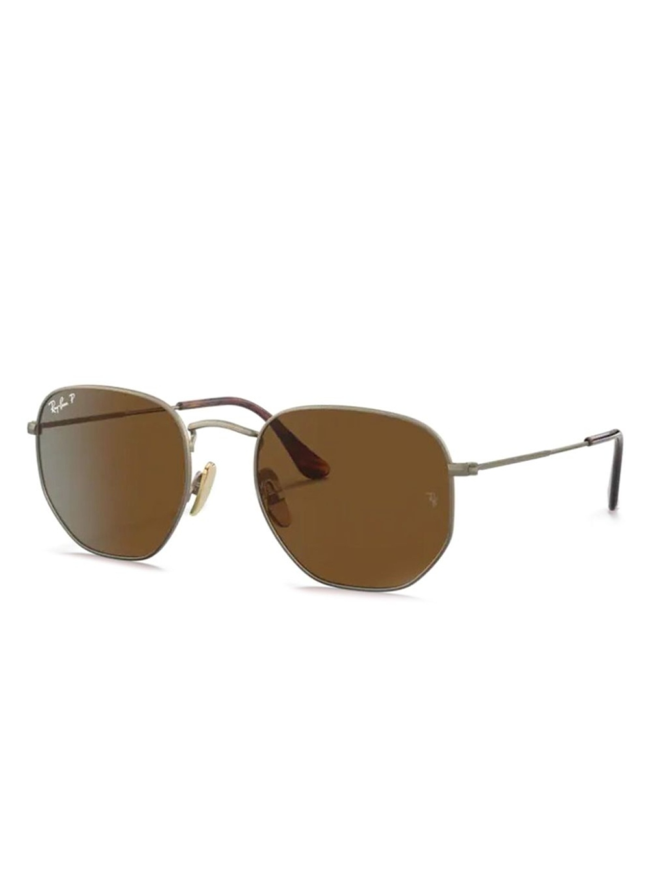 

Ray-Ban солнцезащитные очки в геометричной оправе, золотой