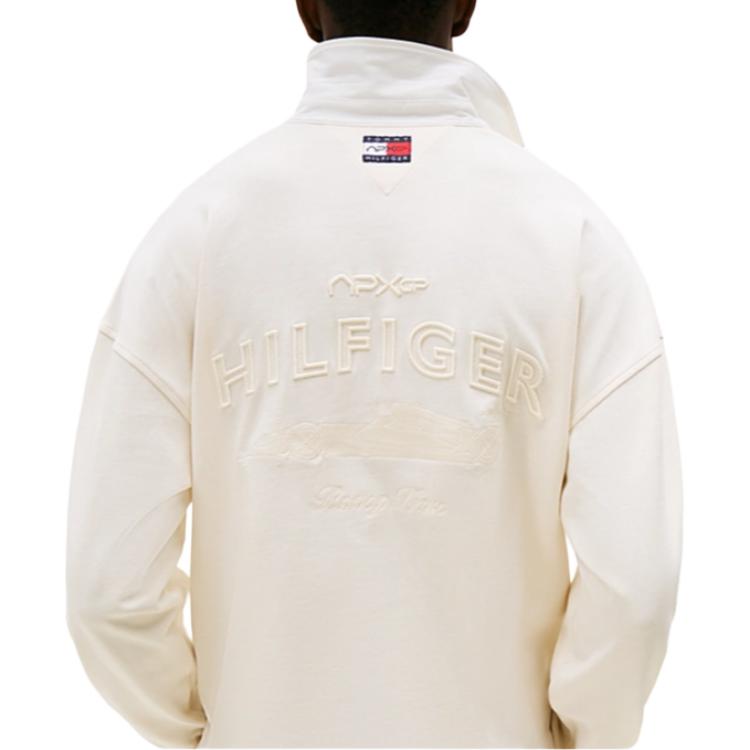 Футболка поло гоночной команды Tommy Hilfiger, слоновая кость — фото 4